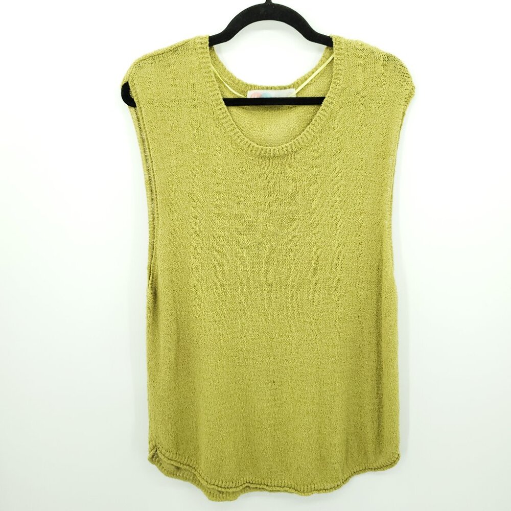 Free People Olive Green Knit Tank Top